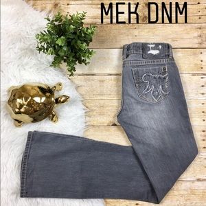 MEK DNM Gray Sardinia Bootcut Jeans